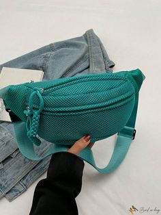 Bird in Bag - Premium Quality Womens Chest Bag - Fashionable Crossbody & Shoulder Bag, Lightweight & Long-lasting, Adjustable Strap - Ideal for Sports, Travel & Casual Wear - Practical & Elegant Green Chest Bag for Women (Size: 12.6in x 5.5in x 3.5in) Waist Bag Women, Commuter Bag, Sports Travel, Waist Bags, Bird In Bag, Chest Bag, Bag For Women, Green Bag, Waist Bag