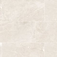 a white marble tile floor with different patterns