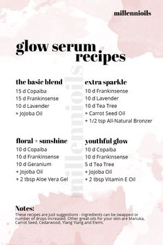 Essential Oil Diy, Diy Eye Cream, Diy Glow, Aromatherapy Recipes, Face Routine, Young Living Essential Oils Recipes