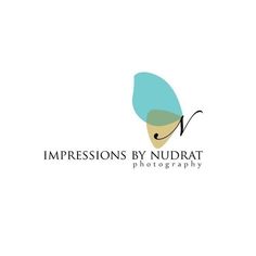 the logo for impressions by nudrat photography, which is designed to look like an abstract