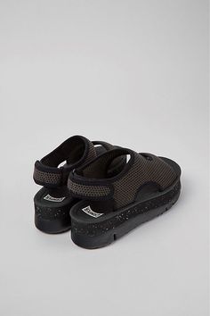 Lyocell upper Recycled polyester, tencel insole EVA sole Buckle styling Imported | Oruga Up Mesh Sandals by Camper in Black, Women's, Size: 39, Polyester/Lyocell/Tencel at Anthropologie Summer Nylon Sport Sandals With Rubber Sole, Nylon Sandals With Rubber Sole And Round Toe, Clogs Heels, Chunky Platform Sandals, Eva Sole, Chunky Platform, Sandals For Sale, New Instagram, Dress With Boots