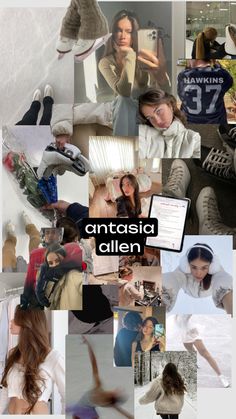 the collage shows many different people in various outfits and shoes, all with their names on them