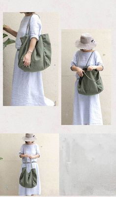 Casual Style Plain Womans Canvas Bag Medium Tote Bag in Beige Bean Green Black Khaki - Morimiss.com Bags To Make, Bags Online Shopping, Medium Tote Bag, Medium Tote, Medium Bags, Online Bags, Diy Bag, Canvas Bag, Make You Feel