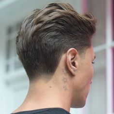 Tapered Back and Sides   Textured Top White Boy Haircuts, Head Hairstyles, Back Of Head, Tapered Haircut, Cool Mens Haircuts, Mens Haircuts