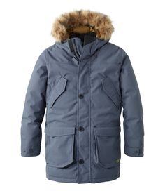 Warmest rating in winter coats for men. Technical enough for white-out conditions, in a sleek, modern down parka design that navigates from mountain to city street with ease. Center back length: Regular 34. 75", Tall 36. 25". Falls at midthigh. Best with heavyweight layer. Slightly Fitted. Shell: 100% nylon. Lining: 100% polyester. Faux fur trim: 89% modacrylic, 11% polyester. Machine wash and dry. Zippers: Two-way zipper with button-front wind flap Waterproof: Yes, waterproof-breathable shell f Waterproof Down Winter Parka, Urban Down Parka For Outdoor Activities, Solid Down Parka For Outdoor, Urban Down Parka For Outdoor, Urban Down Parka For Outdoor Use, Waterproof Down Parka For Hiking, Weatherproof Down Parka For Hiking, Weatherproof Down Parka, Solid Down Parka For Outdoor Activities