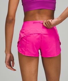 Make it a long one. The Speed Up collection features a lightweight waistband and easy-access pockets so you can focus on your run-not your gear. Designed for Run. Built-in liner offers extra coverage. Connected gel pockets on the waistband gives you flexible storage options. Secure back pocket. Continuous drawcord. Preppy 101, Low Rise Shorts, Shorts Lululemon, Lululemon Shorts, Simple Trendy Outfits, Women's Shorts, Running Shorts, Speed Up, Short Outfits