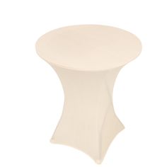 a white round table on a white background