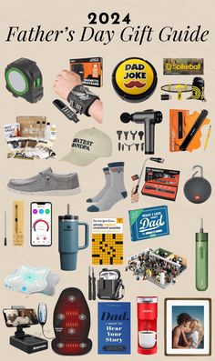 the father's day gift guide includes gifts for him and his son, as well as personal items