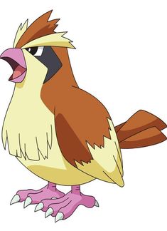 a cartoon bird with an angry look on its face