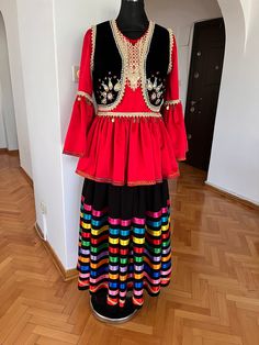 This is a adorable Persian costume . This Persian costume includes a blouse (in any color) , embroidery vest, ribbon skirt . Completely handmade. This costume looks great for any occasion (Nowruz , Yalda night , Gilani event,culture festivals , school performance or just for your special occasions . Can be ordered in size XXS , XS , S , M , L , XL , XXL .If you have any questions about sizing feel free to contact me and I will help you for choosing the best size . You can give me the measurement Persian Clothes, Traditional Festive Costume Dresses, Persian Dress, Yalda Night, Persian Women, Ribbon Skirts, Women's Costumes, Skirt Pattern, Costumes For Women