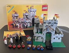 the lego castle set is in its original box