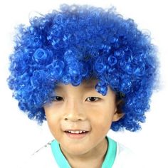 Party Disco Funny Afro Clown Hair Football Fan-Kids Afro Masquerade Hair Wig Feature: 100% brand new and high quality Material:Fiber MIN head circumference:54cm/21 There is elastic,suitable for almost all kinds of size head circumference of Kids Color:As the Picture Show Wig hair using environmental protection material Looking very cool and fashion Internal high of 100% breathable within the network Fancy dress party wigs Afro wig Halloween wig Christmas wig Masquerade wig Note: Color may be a l Clown Props, Masquerade Hair, Kids Afro, Clown Hair, Clown Wig, Funny Clown, Funny Cosplay, Wig Party, Colored Curly Hair