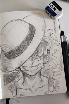 Anime Drawing Sketches One Piece, One Piece Luffy Pencil Sketch, Very Easy Anime Drawings, One Piece Luffy Drawing Pencil, Luffy Drawing Reference, One Piece Pencil Sketch, Luffy Pencil Drawing, One Piece Luffy Sketch, Anime Sketch Luffy