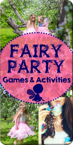 Enchanted Fairy Garden Party Activities, Fairy Birthday Party Games Activities, Fairies And Elves Birthday Party, Woodland Fairy Birthday Party Activities, Kitty Fairy Birthday Party, Outdoor Fairy Party Decorations, Flower Fairy Party Ideas, Fairy Themed Games, Fairy Garden Party Games