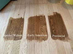 three different shades of wood on the floor