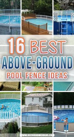 the best above ground pool fence ideas