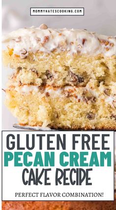 gluten free pecan cream cake Craving Cake, Gluten Free Pecan, Showstopper Dessert, Cream Cake Recipe, Rich Chocolate Cake, Classic Cake, Dessert Lover, Gluten Free Cakes, Round Cake Pans