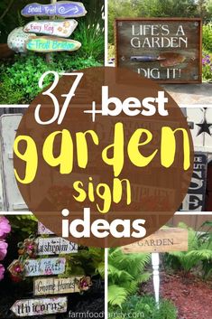 the best garden sign ideas for your yard or front yard are easy to make and can be used in many ways