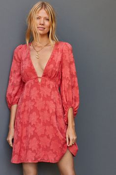 Dresses | Nuuly Rent Plunge Mini Dress, Corset Mini Dress, 50 Fashion, Embellished Dress, Orange Dress, Anthropologie Dress, Beaded Dress, Anthropologie Dresses, Tunic Dress