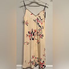 Made From The 100% Silk In Elegant Prints And Stunning Solids, This Nightgown / Lingerie Is The Perfect Way To Bring A Night Or During The Day. Beautifully Fitted Your Body And Flatter Your Curves. Measurement: Length: 37" Straps Are Adjustable Content: 100% Silk Care: Dry Clean Or Hand Wash In Lukewarm Water. Gentle Detergent. Lay Flat To Dry. Cool Iron. Fit: Close. Elegant V-neck Sleepwear For Vacation, V-neck Floral Print Nightgown For Spring, Cream Summer Sleepwear For Lounging, Elegant Floral Print V-neck Sleepwear, V-neck Sleepwear For Spring Nights, Spring V-neck Sleepwear For Night, Elegant Summer Nightgown For Lounging, Elegant Summer Lounging Nightgown, Spring Season V-neck Sleepwear