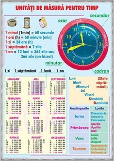 a poster showing the time in different languages and numbers, with an image of a clock on