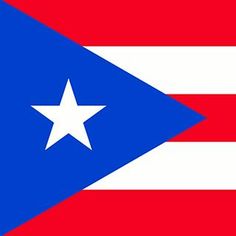 the flag of cuba is shown in red, white and blue with a star on it