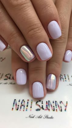 Summer Nails Colors Designs, French Pedicure, Fun Summer Nails, Turquoise Nails, Nails Yellow, Lavender Nails, Accent Nail, Nails Colors, Shellac Nails