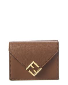 About The Brand: Innovative And Elegant Italian Luxury. Made In Italy Ff Diamonds Leather Wallet In Brown Leather With Gold-Tone Hardware And Logo Accent Interior Design Details: Leather And Fabric Lining, Coin Pocket, Card Slots, Bill Compartment Measures 4In Wide X 3.25In High X 1In Deep Fold-Over Flap With Snap Closure Please Note: All Measurements Were Taken By Hand And Are Approximate; Slight Variations May Occur. Our Products Are 100% Genuine. In Some Cases We Purchase Merchandise From Trusted Independent Suppliers And Not Directly From The Brand Owner. In All Cases We Stand By The ity Of Every Product Sold On Our Site. Brand Owner, Versace Jewelry, Versace Shop, Pocket Card, Versace Accessories, Italian Luxury, Sunglasses Shop, Watch Design, Salvatore Ferragamo