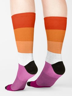 Lesbian Accessories, Lgbt Sticker, Cycling Socks, Thigh High Socks, Lgbtq Pride