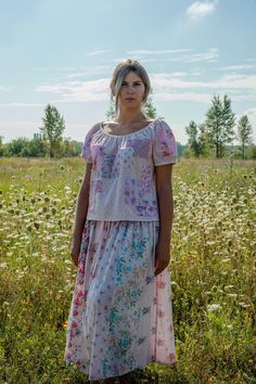 This vintage-inspired calico floral mixed print vertical patchwork midi skirt is the epitome of summer boho chic style. This Boho skirt features a Zero waste design with a mix of floral prints, making it the perfect sustainable skirt for your hippie Summer clothing collection. The pink skirt is handmade with unique pieces of vintage calico and then hand dyed particular colors tone - pink. Elastic waistband with a drawstring. The elastic is fully enclosed in a channel, so it's easy to tighten or Bohemian Floral Patchwork Maxi Skirt For Summer, Bohemian Maxi Skirt With Floral Patchwork, Spring Hippie Patchwork Maxi Skirt, Summer Multicolor Floral Patchwork Skirt, Summer Floral Patchwork Maxi Skirt, Midi Skirts Summer, Patchwork Skirt, Boho Skirts, Pink Skirt