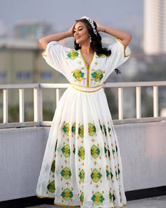 Discover the stylish elegance of Ethiopian traditional dress with our green and blue Habesha dress. This chic Habesha Kemis features a contemporary design, blending vibrant colors with timeless cultural elements. Perfect for any occasion, this dress embodies the beauty and sophistication of Ethiopia's rich heritage. Material Cotton Menen Thread Estimated delivery : 2 weeks to 3 weeks Contact WhatsApp +1(304)-306-2784Email: contact@ethiopian.store Habesha Wedding Dress, Habesha Wedding, Habesha Dress, Ethiopian Traditional Dress, Ethiopian Dress, Habesha Kemis, Traditional Dress, Green And Blue, British Indian