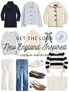 New England Fall Clothes, Hamptons Aesthetic Outfits Fall, New England Trip Outfits, Classic New England Style Outfit, Preppy Over 40, Newport Ri Outfit Spring, Coastal Maine Outfits, New England Capsule Wardrobe, Coastal Grandma Winter Fashion