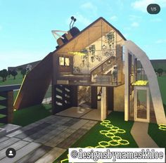 Bunker House, Mountain Ideas, Aesthetic Bloxburg, Bunker Home, Roblox Hacks, Bloxburg Hacks, Bloxburg Builds, Bloxburg Decals Codes Wallpaper, House Decorating Ideas Apartments