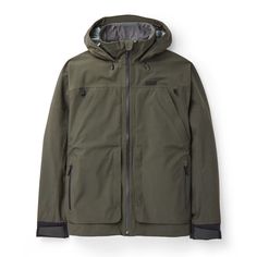 Skagit Rain Jacket — Waterproof Fishing Jacket | Filson Equestrian Apparel, Waterproof Jacket Men, Outdoor Coats, Fly Box, It's Raining, Waterproof Jacket, Fishing Gear, North Dakota, Rain Wear