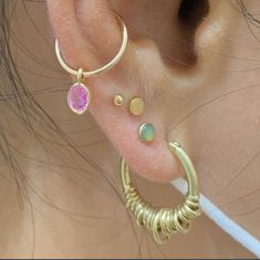 Ear Piercing Styling, Styled Ear Piercings, La Apartment, Internet Speed Test, Im So Sorry, Earring Inspo, Ears Pierced