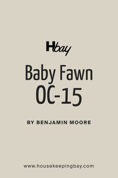 baby fawn 00 - 15 by benjamin moore