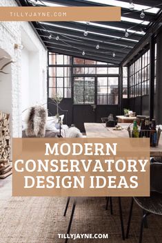 modern conservattory design ideas that are easy to do in the kitchen or living room