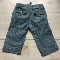 Old Navy Denim Cargo Pant. Pull on elastic waist .Very soft cotton. Size 6-12 months. Excellent Like new condition Casual Jeans With Pockets For Playtime, Denim Blue Cotton Jeans For Playtime, Denim Blue Cotton Jeans, Cotton Jeans With Pockets For Playtime, Cotton Pants With Pockets For Playtime, Cotton Playtime Pants With Pockets, Spring Playtime Bottoms With Pockets, Denim Cargo Pants, Denim Cargo