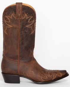 Shyanne Studded Wing Tip Cowgirl Boots - Snip Toe, Brown Brown Aesthetic, Boots Brown, Goodyear Welt, Distressed Leather, Cowgirl Boots, Brown Boots, Western Boots, Cowboy Boots, Cowboy