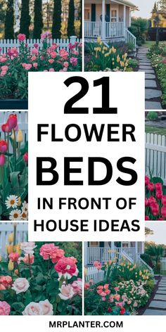 Image featuring unique flower beds in front of house ideas to inspire garden design. Front Garden Flower Bed Ideas, Garden Bed Inspiration, Beautiful Flower Beds, Flower Bed Decor, Budget Flowers, Flower Garden Layouts, Front Porch Garden, Front Of House Ideas, Front Flower Beds