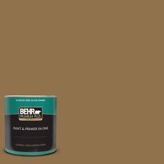 the behr paint is dark brown and has a light green tint on it