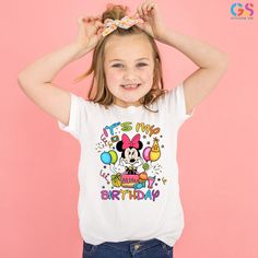 ** KEY FEATURES It's My Birthday Shirt, Minnie Mouse Birthday Shirt, Birthday Girl Shirt, Minnie Mouse Birthday Favors, Gift For Birthday Girl ** ABOUT US: If you are you looking for a customized comfy, soft and lovely apparels\ welcome our store !! For your questions, please feel free to message. We will get back to you asap.  ** HOW TO ORDER: You can easily place an order! Dont forget to check the color, size and description of this listing. - Choose the size and color from the first drop-down Cute Minnie Mouse Tops For Birthday, Cute Minnie Mouse Top For Birthday, Gift For Birthday Girl, It's My Birthday Shirt, It's My Birthday, Birthday Girl Shirt, Mouse Birthday, Minnie Mouse Birthday, One Drop