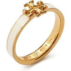 Find TORY BURCH Kira Stackable Enamel Ring on Editorialist. The brand's iconic logo adds a burnished glow to this enameled band that's a perfect fit for your eye-catching stack. Goldtone plate/enamel Imported Better Everyday, Tory Burch Kira, Iconic Logo, Enamel Ring, Tory Burch, Gold Tones, Perfect Fit, Band, Ring