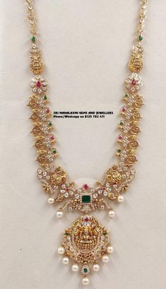 Diamond Mango Haram, Mango Haram, Mango Necklace, Haram Designs, Gold Haram, Indian Wedding Jewelry Sets, Long Haram, Gold Bridal Necklace, Gold Items