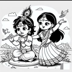 Pencil Sketches Easy, Childhood Memories Art, Pencil Drawing Images, Pencil Sketch Images, Easy Love Drawings, Cool Pencil Drawings, Krishna Janmashtami