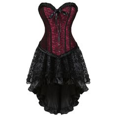 This Dress is fashionable for every occasion. the dress is made-to-order by professional tailors. You can choose from 50 colors, Regular sizes 2 to 16 and plus sizes 14w to 26W. Custom size is also available. Corset Underbust, Goth Clothes, Mode Rose