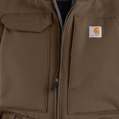 Men's fleece-lined vest that's water-repellent, wind-resistant, and ultra-strong.Whether the outdoors is your jobsite or playground, this men's Super Dux vest keeps you covered against the elements. It's named after the first line of Carhartt hunting gear, released in the 1930s. The nylon is lightweight and strong, making it comfortable for active days. It's also water-repellent, wind-resistant, and lined with soft sherpa fleece for warmth.FeaturesSuper Dux™: 7.75-ounce nylon with Rain Defender® Winter Gear, Rain Gear, Hunting Gear, Mens Fleece, Carhartt Mens, Sherpa Lined, Workout Jacket, Sherpa Fleece, The Outdoors