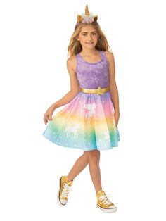 Do you believe in fairytales? What about magic? Okay, how about unicorns? I thought so. Show you believe with the Unicorn Costume For Girls. This costume will instantly transport you to the land of majestic creatures like ligers and bigfoot and unicorns. Somewhere over the rainbow is a unicorn like you. Picking up this costume for your next Halloween party or event is sure to be a hit with any other believer in the room. Girl Unicorn Costume, Unicorn Skirt, Unicorn Halloween Costume, Costume For Girls, Unicorn Halloween, Unicorn Costume, Unicorn Girl, Costume Parties, Girl Themes