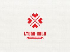 the logo for lydd mild linen clothes, which has been designed to look like pixel