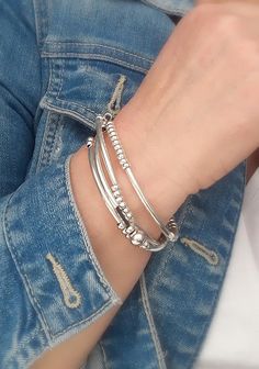 Silver wrap boho bracelet Wrap bracelet Leather Layering | Etsy Superduo Bracelet, Silver Wrap Bracelet, Beaded Leather Bracelet, Triple Wrap Bracelet, Leather Bracelets Women, Boho Wrap Bracelet, Bracelet Cordon, Leather Bangle, Daisy Bracelet